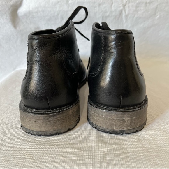 Andrew Marc Black Leather Chukka Boots main image 6